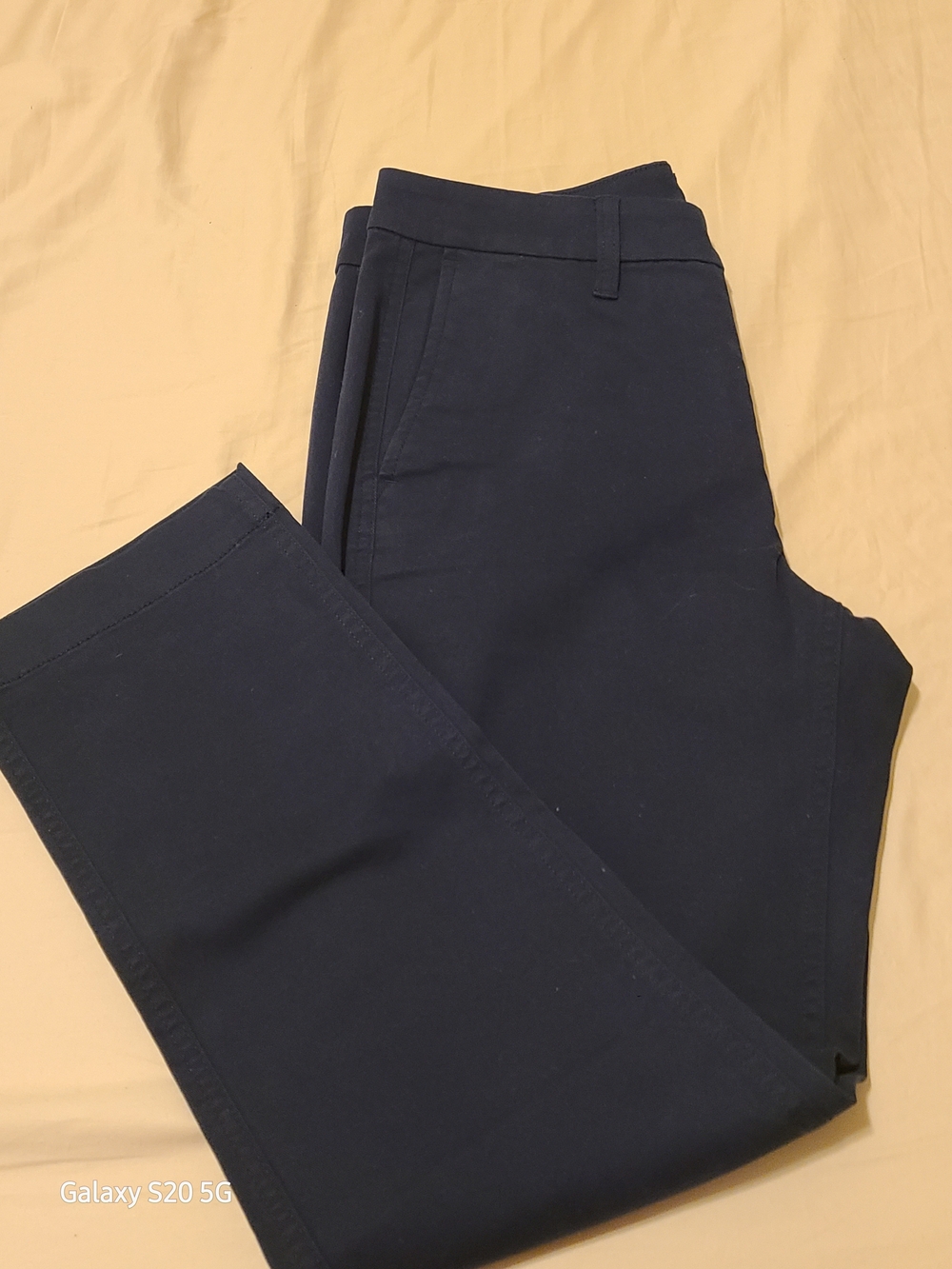 J. Crew Navy Blue High-Rise Girlfriend Chino Pants - Women's 4